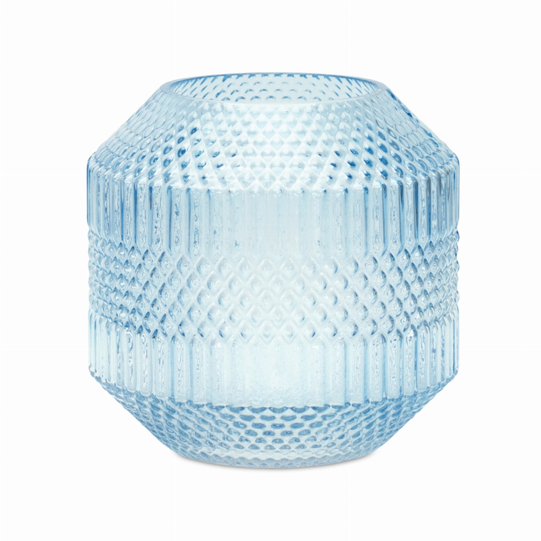Vase 8"D x 8"H Glass