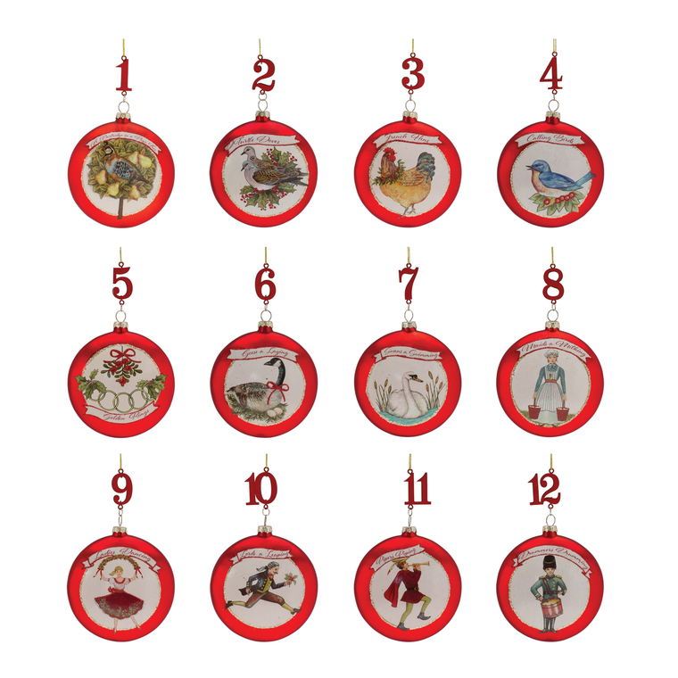 Twelve Days of Christmas Ornament 