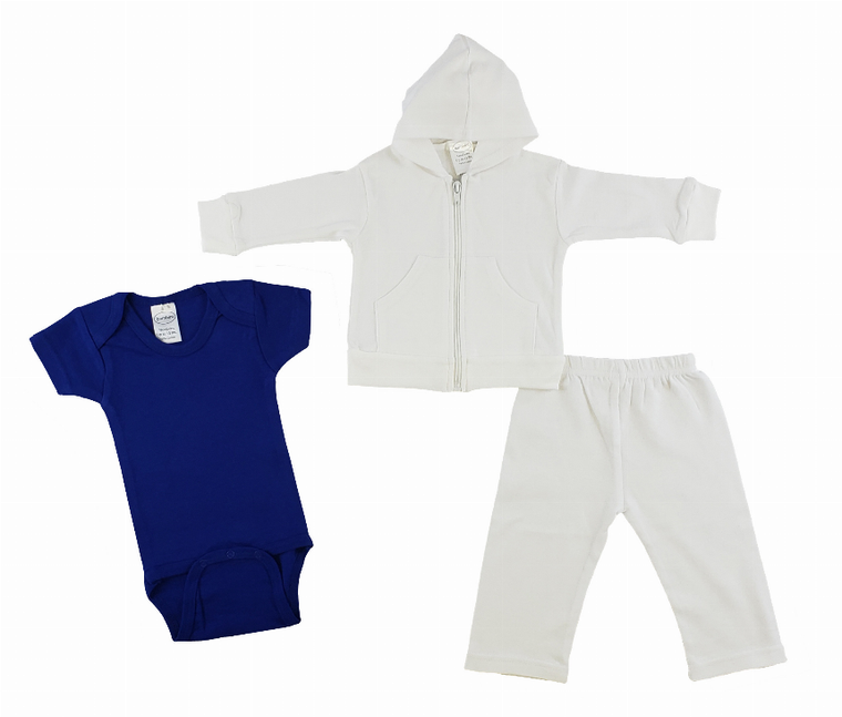 Bambini Infant Sweatshirt, Onezie and Pants - 3 Piece Set