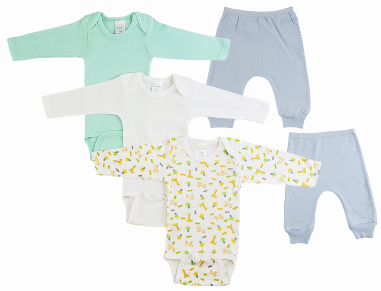 Bambini Infant Boys Long Sleeve Onezies and Joggers