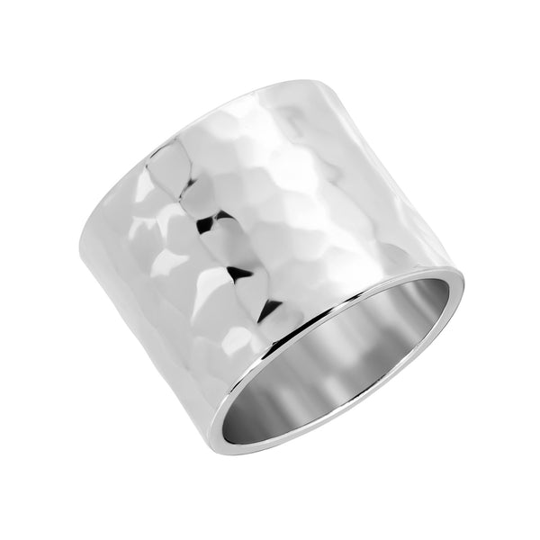 Hammered Wide Ring