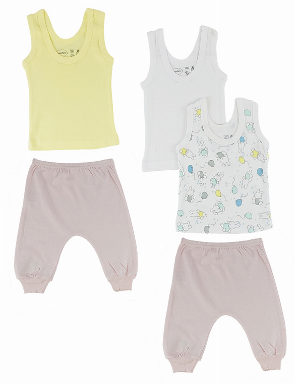 Bambini Girls Tank Tops and Joggers