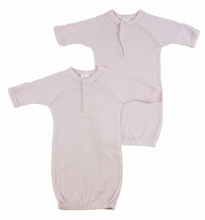 Bambini Preemie Solid Gown - 2 Pack