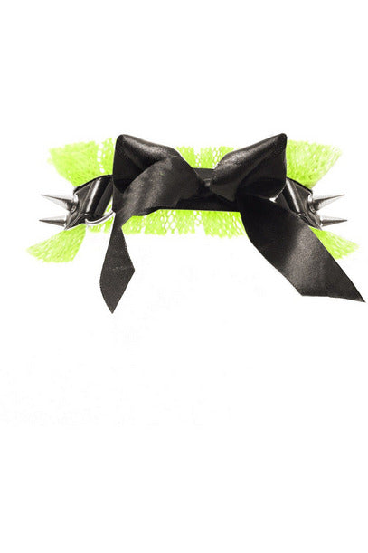 Kitten Collection Fishnet Spike Choker