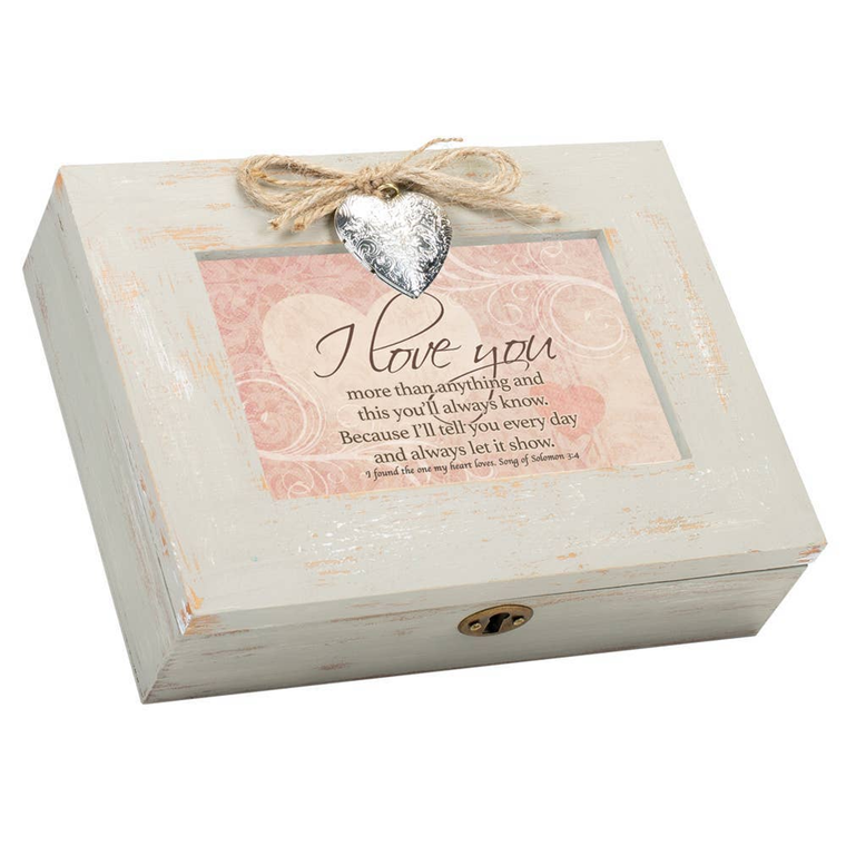 I Love You More Than Anything Inspirational Locket