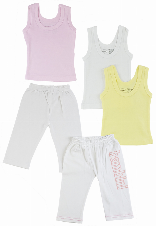 Bambini Girls Tank Tops and Track Sweatpants
