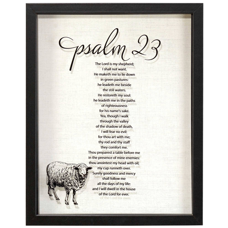 Framed Art Lord Is Shepherd Ps 23