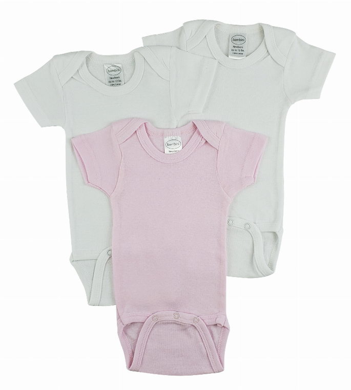 Bambini Short Sleeve One Piece 3 Pack