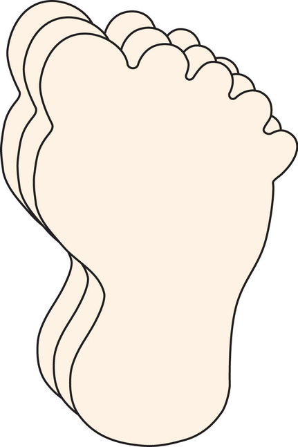 Large Single Color Creative Foam Cut-Outs