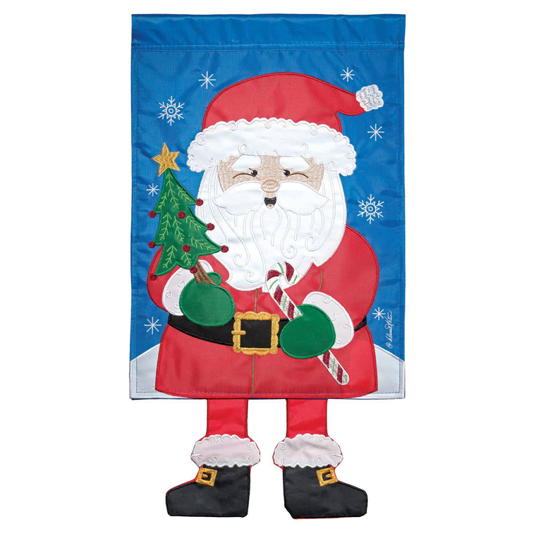 Santa Crazy Leg Flag
