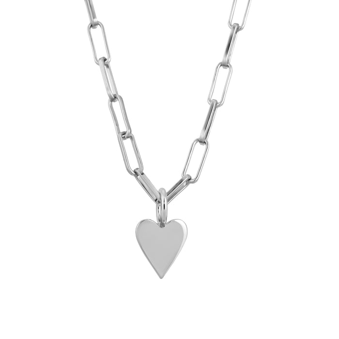 SILVER HELENA CHARM NECKLACE