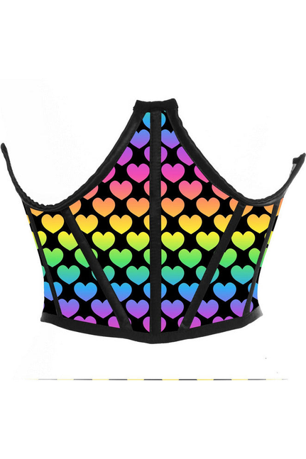 Lavish Hearts Satin Underwire Waist Cincher Corset