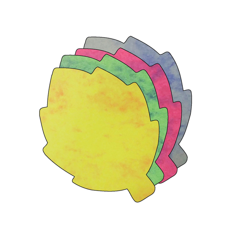 Leaf Marble Assorted Color Creative Cut-Outs