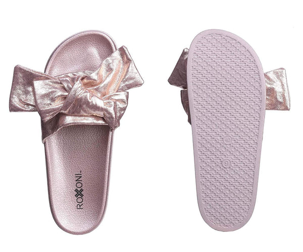 Roxoni Women's Bow Tie Slide Sandal