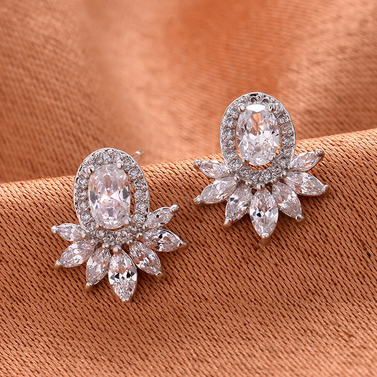 Luster Statement Stud Boutique Earrings