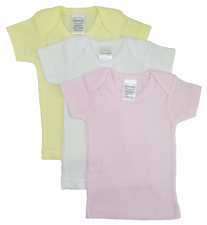 Bambini Girls Pastel Variety Short Sleeve Lap T-shirts  Variety Pack