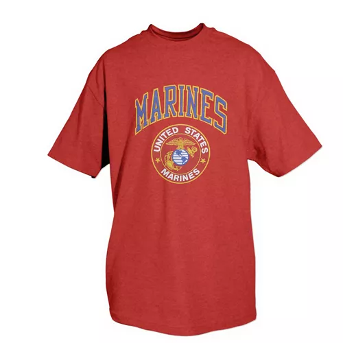 Marines T-Shirt, Red-Medium