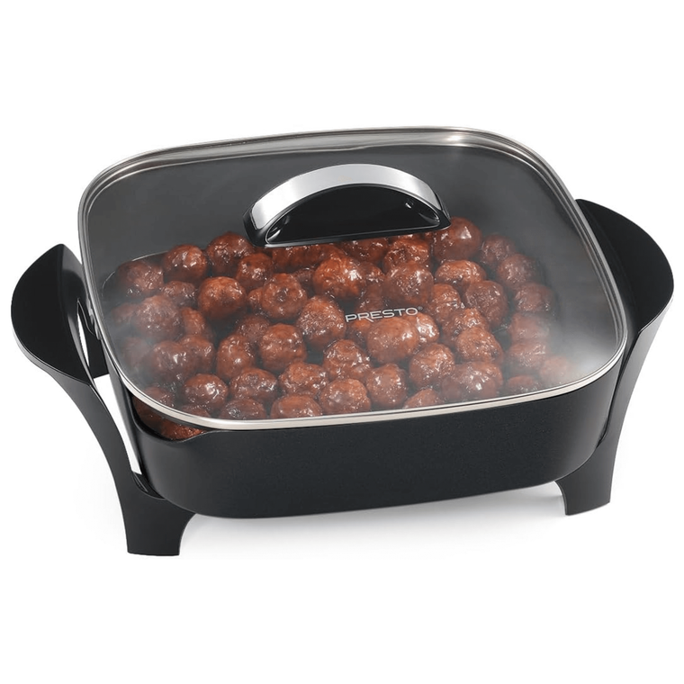 Presto 12-Inch Electric Skillet with Glass Lid