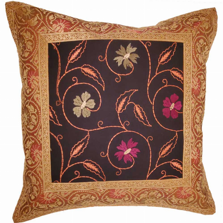 Jacquard Embroidery Design Patchwork Cushion Cover Home Accent Furnishing