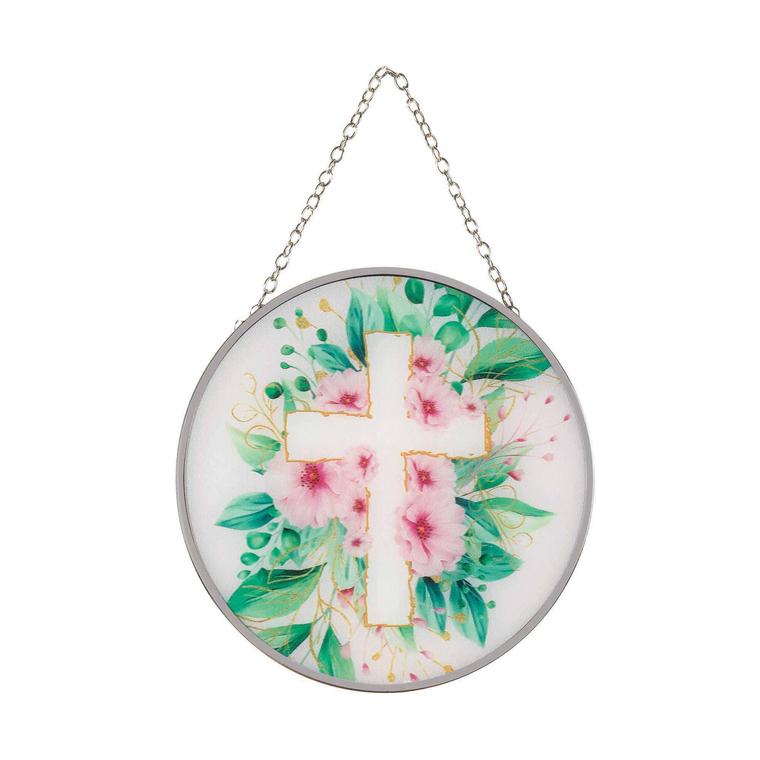 Sun Cat Floral Cross Me W/Suction Cup