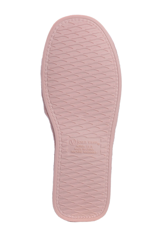 Roxoni Women's Slippers Lovely Velvet Pom-pom Open Toe House Slides