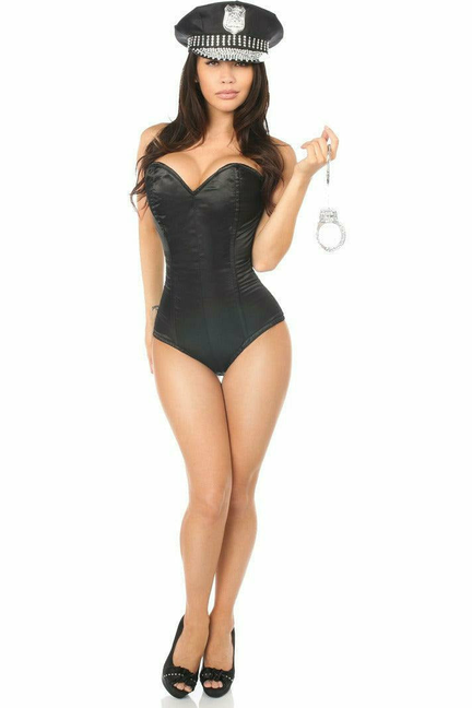 Lavish Rhinestone Cop Costume