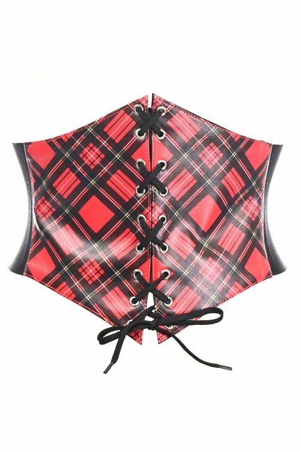 Lavish School Girl Lace-Up Corset Belt Cincher