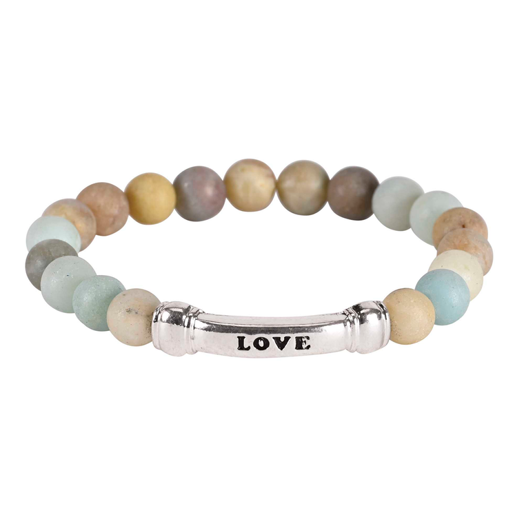 Bracelet Love Amazonite Gem Stone