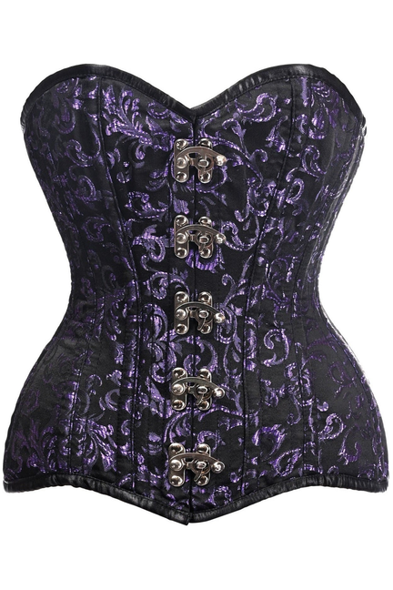 Top Drawer Curvy Brocade Double Steel Boned Overbust Corset