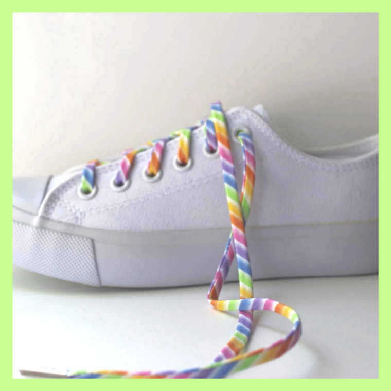 Rainbow Stripes Shoelaces