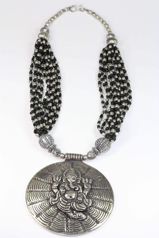 Ganesha in Cosmos Statement Necklace