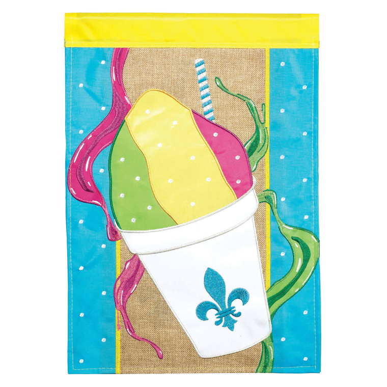 Snowballs Y'All House Flag Double Applique