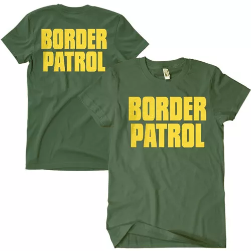Border Patrol T-Shirt, Olive Drab - Medium