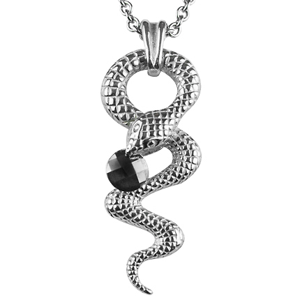 Sophia - steel and hematite necklace