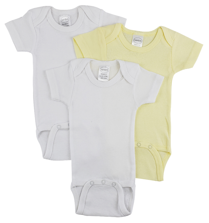 Bambini Short Sleeve One Piece 3 Pack