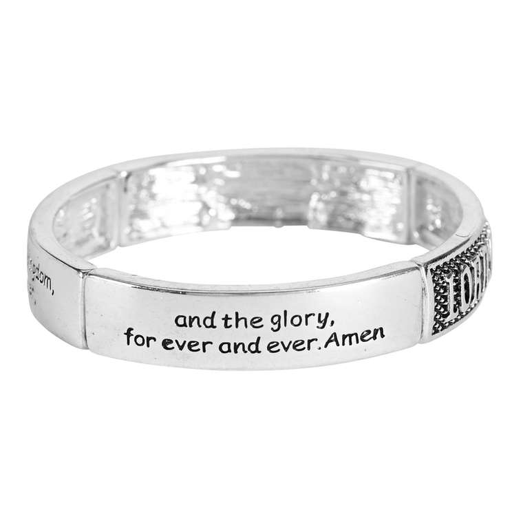 Stretch Bracelet Tile Lords Prayer