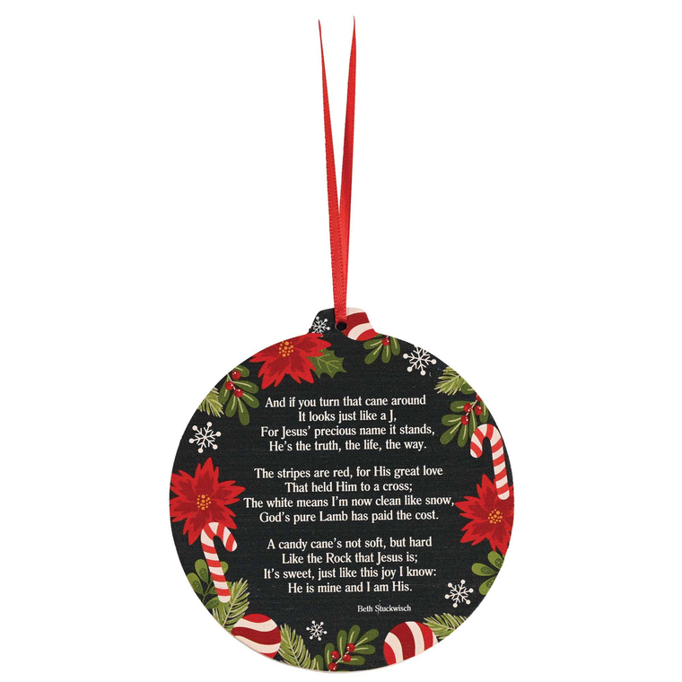 Wood Ornament The Christmas Candy Cane
