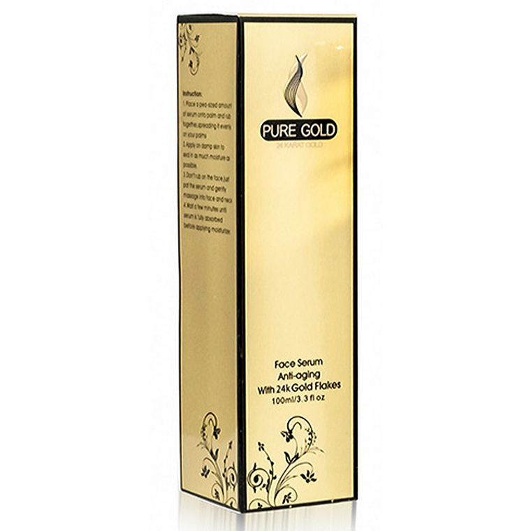 Anti-Aging Face Serum w/Gold Flakes - 610563423743