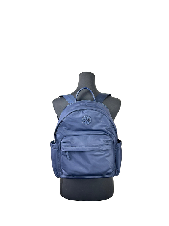 Tory Burch (88368) Navy Ella Nylon Backpack Bag - 196133066720