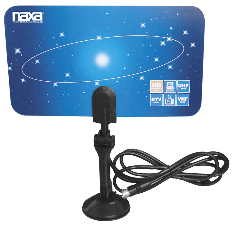 Ultra-Thin Flat Panel Style Powered Antenna For HDTV and ATSC Digital TV - 840005005590