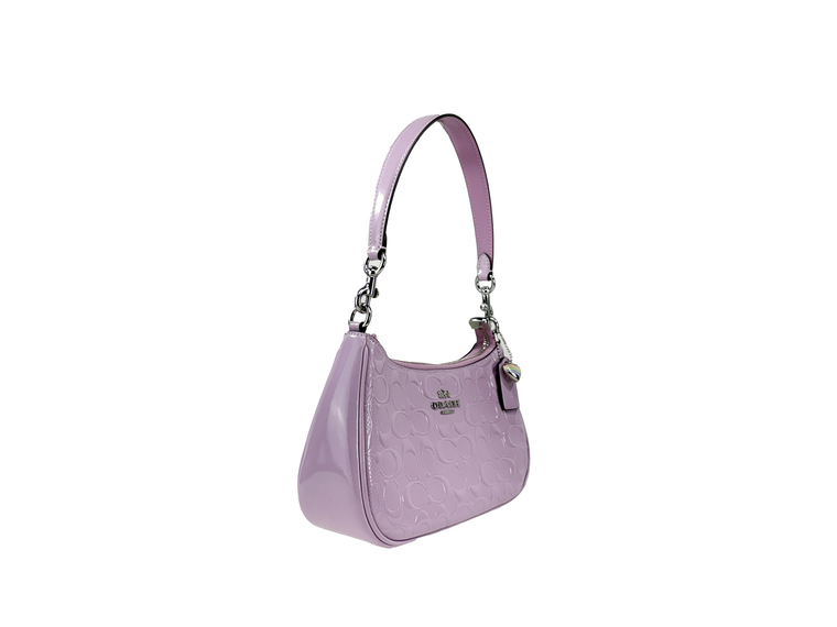 Coach Teri Mini Patent Leather Heart Charm Crossbody Bag - 198685103632