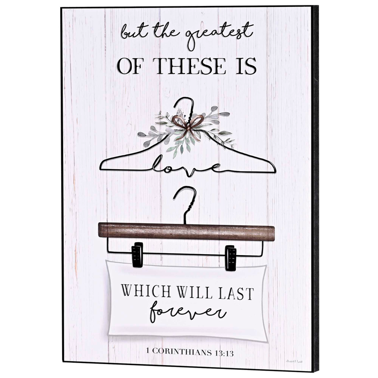 Wall Plaque Floral Hanger Love Will Last - 603799705998