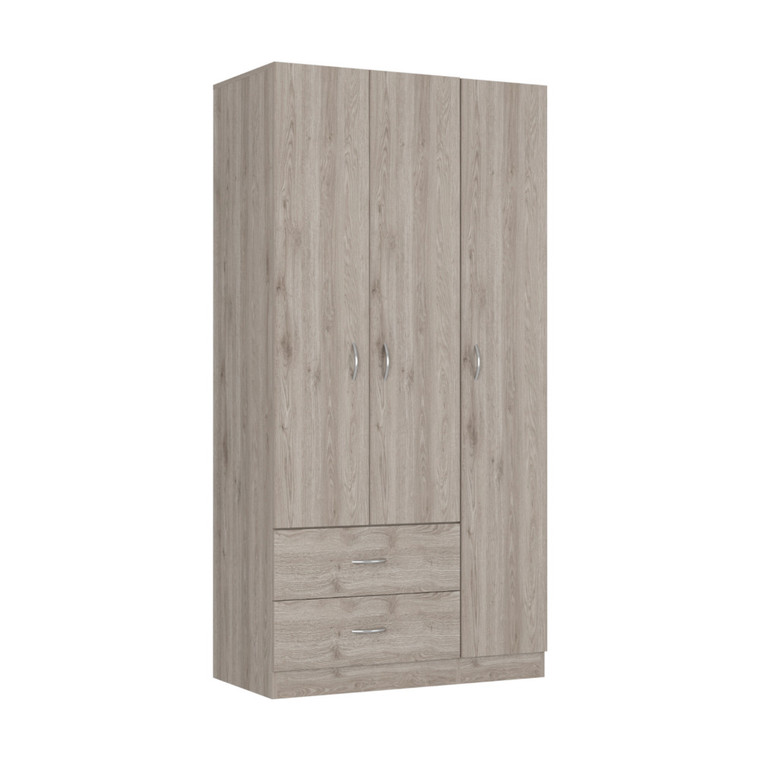 71" Light Gray Manufactured Wood Two Drawer Combo Dresser - 606114069300