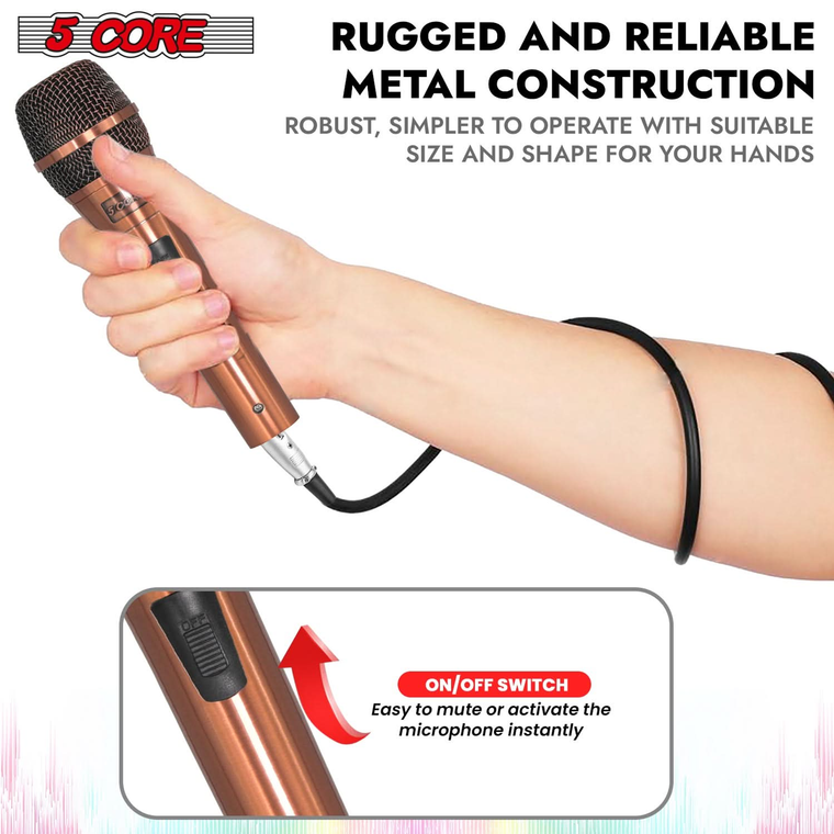 XLR Microphone Dynamic Mic Karaoke Singing Studio Microfono Handheld Mics - 810047160915