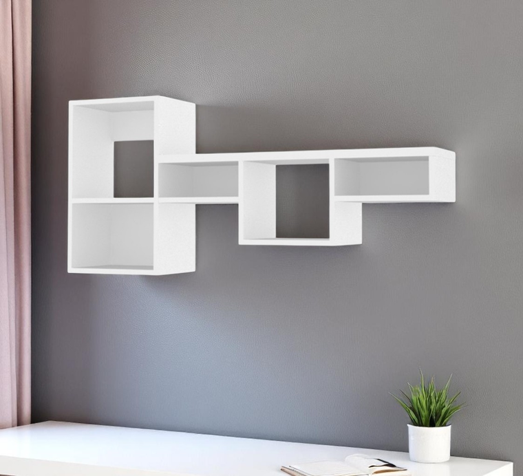 Wood Wall Mounted Cubby Shelf - 880016527377