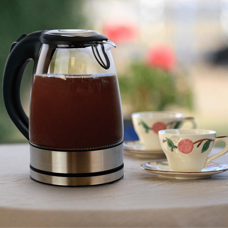Better Chef 1500W 7-Cup Cordless Electric Borosilicate Glass Kettle with 360 Degree Swivel Base - 636555991786