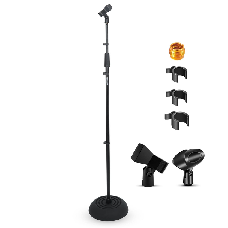 Mic Stand Floor Heavy Duty Height Adjustable Pedestal Para Microfono for Singing On Stage Studio - 810144132259