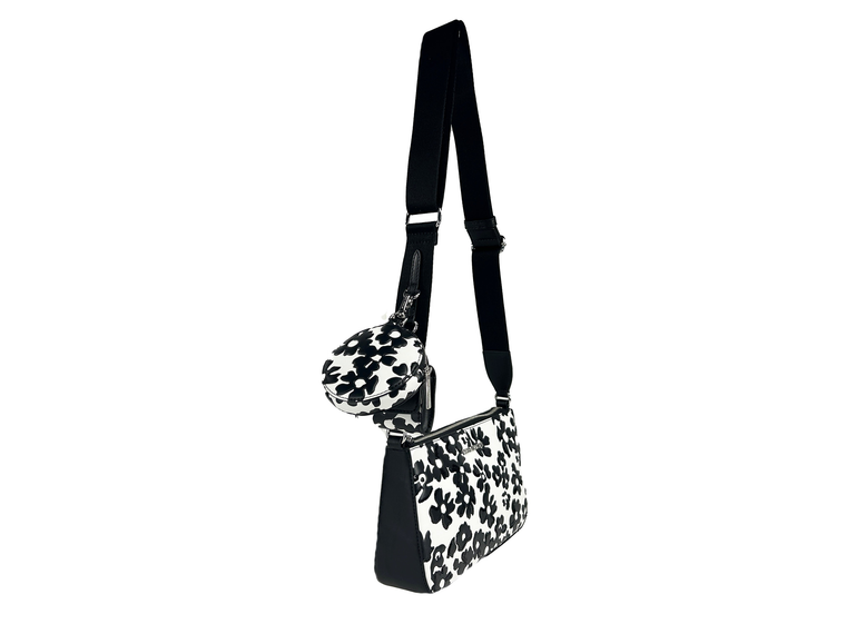 Michael Kors Floral Crossbody Tech Attachment Bag Purse - 197853431317