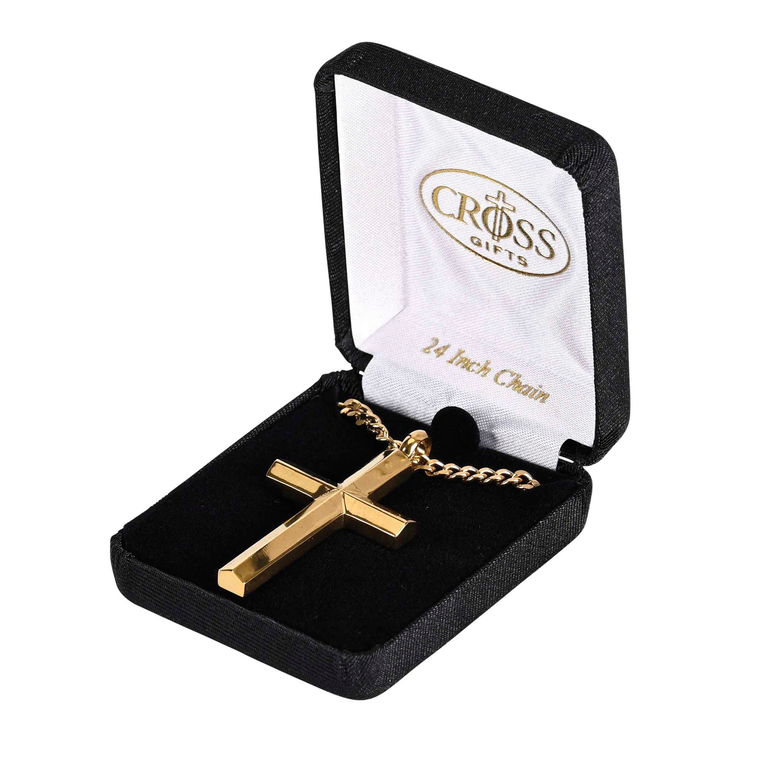 Necklace Cross Gold-Plated 24L - 603799690157