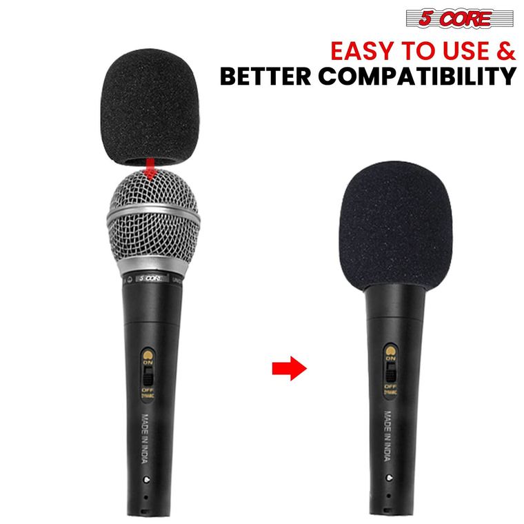 Microphone Cover Soft Foam Mic Windscreen Windproof Sponge for Handheld Mic - 810047167303